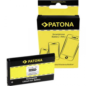 Kamera akku Patona Megfelelő eredeti akku BL-5CA, BL-5CB, BL-5C, HX-N3650A, HXE-W01, SZW20110613, PX-3315-675, T90506 3.7 V 1200 mAh BL-5C 6600/3100/7