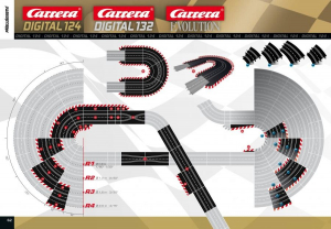 Carrera EVO/D132/D124 - 20551 belső kerékvető 1/60 fokos kanyarhoz (GCX3200)