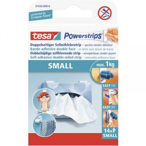 Kétoldalas ragasztó, kicsi 14 db, TESA®POWERSTRIPS®