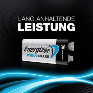 Energizer Max Plus 9V-os elem Alkáli mangán 9 V 1 db