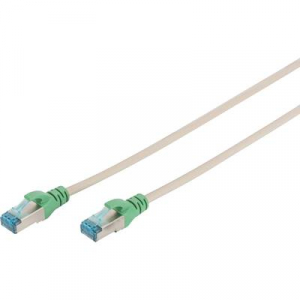 Keresztkötésű RJ45 hálózati LAN kábel, UTP kábel CAT 5e SF/UTP 1x RJ45 dugó - 1x RJ45 dugó 2 m Szürke Digitus 973658