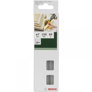 Bosch Accessories 2609256A04 Ragasztópisztoly rúd 7 mm 150 mm Átlátszó 10 db