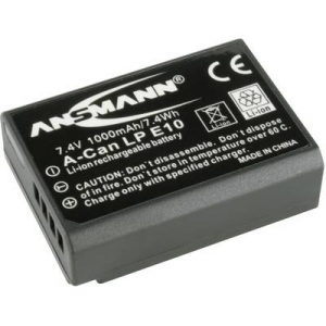 LP-E10 Canon kamera akku 7,4V 1000 mAh, Ansmann