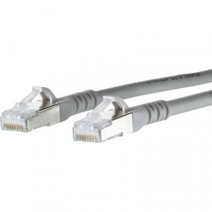 RJ45 Hálózati csatlakozókábel, CAT 6A S/FTP [1x RJ45 dugó - 1x RJ45 dugó] 3 m, szürke BTR Netcom