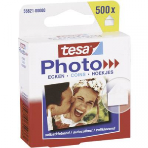 Fénykép ragasztófül Tesa® Photo Mounts 500 db átlátszó TESA 56621