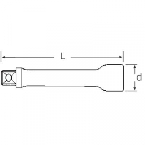 Dugókulcs hosszabbító Meghajtás (csavarhúzó) 3/8 (10 mm) Elhajtás 3/8 (10 mm) 125 mm Stahlwille 427/5 12010006