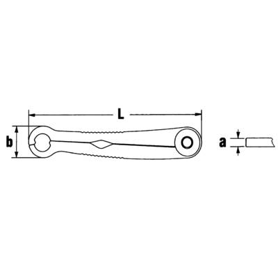 Racsnis egygyűrűs kulcs 1 db 18 mm Stahlwille 240 18-11/16 41101818