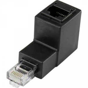 CAT5e RJ45-Adapter 90°ban lefelé hajlítva, Renkforce