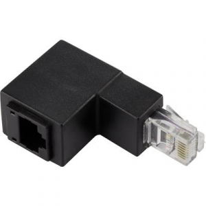 CAT5e RJ45-Adapter 90°ban lefelé hajlítva, Renkforce