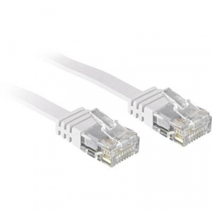 RJ45 Hálózat Csatlakozókábel CAT 6 U/UTP 10.00 m Fehér Védővel LINDY