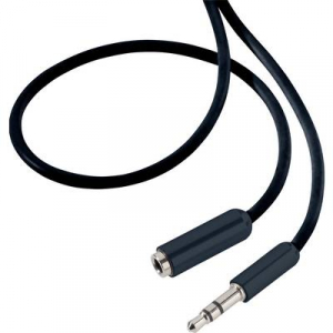 SpeaKa Professional Jack Audio Hosszabbítókábel [1x Jack dugó, 3,5 mm-es - 1x Jack alj, 3,5 mm-es] 1.50 m Fekete SuperSoft köpeny