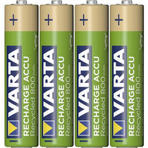 Mikroakku AAA NiMH Varta Recycled Ready to Use 800 mAh 1.2 V 4 db