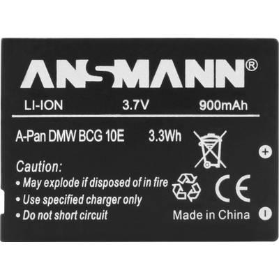 DMW-BCG10E, DMW-BCG10 Panasonic kamera akku 3,7V 900 mAh, Ansmann