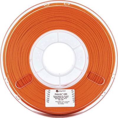 Polymaker 70070 3D nyomtatószál PolyLite ABS műanyag 2.85 mm Narancs 1 kg