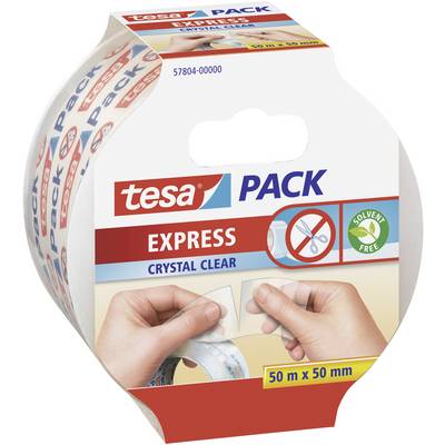 Ragasztószalag Tesapack Express Crystal Clear 50 m x 50 mm, TESA 57804