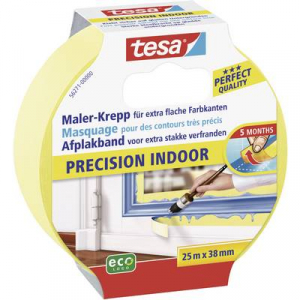 Tesa maszkolószalag, fedő, festőszalag 25 m x 38 mm sárga színű tesa® Maler-Krepp 56271