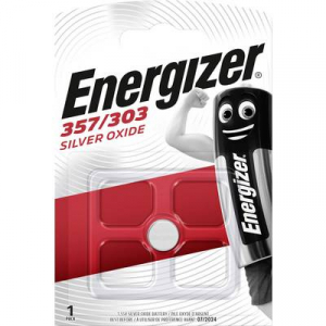 357/303 gombelem, ezüstoxid, 1,55V, 150 mAh, Energizer SR44W, SR44, SR1154, V357, D357, 228, J, 280-62, SB-B9, RW42