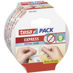 Ragasztószalag Tesapack Express Crystal Clear 50 m x 50 mm, TESA 57804