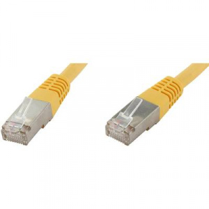 RJ45 Hálózat Csatlakozókábel CAT 6 S/FTP 1.00 m Sárga Páros árnyékolás econ connect