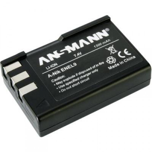 EN-EL9 Nikon kamera akku 7,4V 1200 mAh, Ansmann