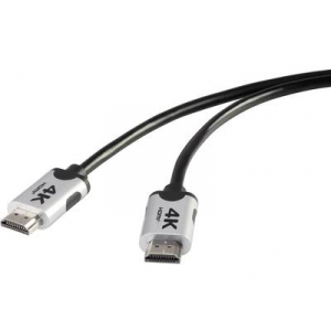 Prémium HDMI 4k/Ultra-HD Csatlakozókábel[1x HDMI dugó - 1x HDMI dugó]1.00 mFeketeSpeaKa Professional