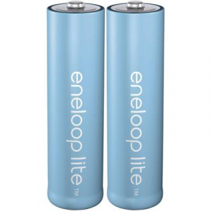 Ceruza akku AA, NiMH, 1,2V 900 mAh, 2 db, Panasonic Eneloop lite LR06, AA, LR6, AAB4E, AM3, 815, E91, LR6N