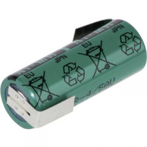 Forrasztható 4/5 A akku NiMH 1,2V 2150 mAh, forrfüles, FDK HR-4/5AU-LF