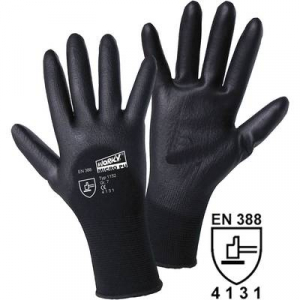 L+D worky MICRO black 1152-7 Nylon Munkakesztyű Méret (kesztyű): 7, S EN 388 CAT II 1 pár