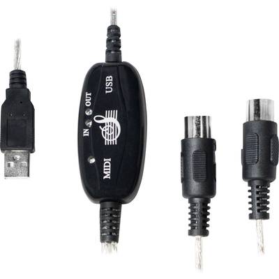 USB midi kábel USB 2.0/PS/2 2 m Renkforce