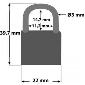 Security Plus V 22-4 mini családi kerékpár lakat szett