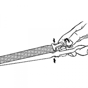 Gyorsbefogójú csiszolópapír reszelő, szélesség: 26 mm, hossz: 270 mm, RoNa