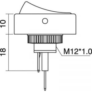 Billenőkapcsoló R13-133B-SQ GE, Tru Componets