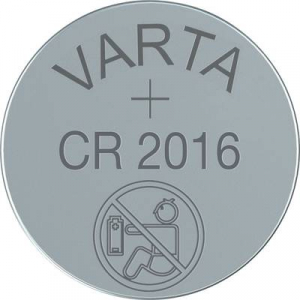 CR2016 lítium gombelem, 3 V, 90 mA, Varta BR2016, DL2016, ECR2016, KCR2016, KL2016, KECR2016, LM2016