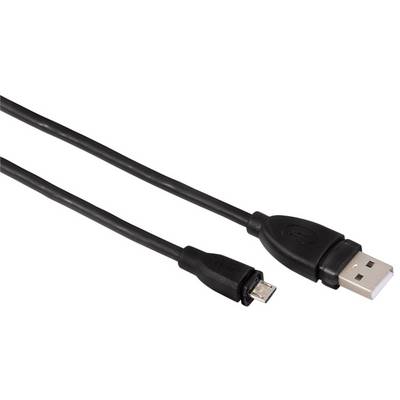 USB 2.0 Csatlakozókábel [1x USB 2.0 dugó A - 1x USB 2.0 dugó mikro-B] 1.80 m fekete Hama