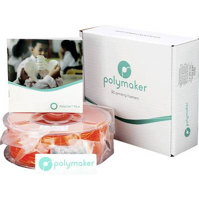 Polymaker 70535 3D nyomtatószál PolyLite PLA műanyag 1.75 mm Narancs 1 kg