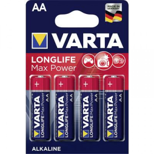 Ceruzaelem AA, alkáli mangán, 1,5V, 4 db, Varta Max Tech LR06, AA, LR6, AAB4E, AM3, 815, E91, LR6N