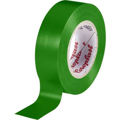 PVC elektromos szigetelő szalag (H x Sz) 25 m x 19 mm, zöld PVC 302 Coroplast, tartalom: 1 tekercs