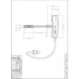 VOLTCRAFT K101 + TP 301 Hőmérséklet mérőműszer Érzékelő típus K