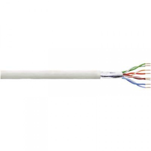 CAT5e F/UTP hálózati kábel, szereletlen, dugó nélküli 4 x 2 x 0.205 mm2 50m, szürke LogiLink CPV0029