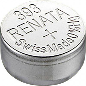 393 gombelem, ezüstoxid, 1,55V, 80 mAh, Renata SR754W, SR48, SR754, V393, D393, 255, F, SB-B3, RW48, BS15, B-SR48H