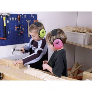 PELTOR Fejpántos gyermek hallásvédő fültok, zajcsillapító fülvédő, neonzöld, PELTOR™ KID H510AK-442-GB KID