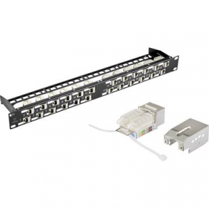 Renkforce KS10 24 port Hálózati patchpanel CAT 6A 1 ME