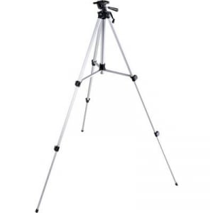 TOOLCRAFT Tripod 1/4 col Munkamagasság=51 - 150 cm Ezüst inox Vízmérték