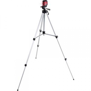 TOOLCRAFT Tripod 1/4 col Munkamagasság=51 - 150 cm Ezüst inox Vízmérték