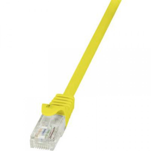 RJ45 Hálózati csatlakozókábel, CAT 5e U/UTP [1x RJ45 dugó - 1x RJ45 dugó] 3 m, sárga LogiLink