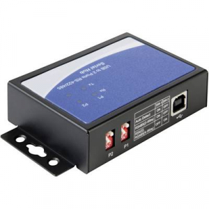 USB 2.0 adapter 2 x D-SUB aljzat 9 pól. - 1 x USB 2.0 aljzat B, fekete Delock