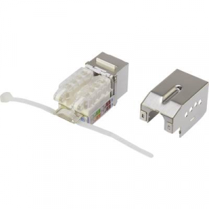 RJ45 beépíthető modul reteszelő funkcióval / reteszelő szerszámmal Keystone CAT 6 Renkforce KSV10 + Tooling