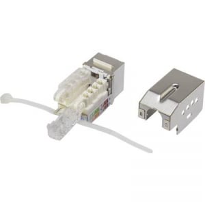 RJ45 beépíthető modul reteszelő funkcióval / reteszelő szerszámmal Keystone CAT 6 Renkforce KSV10 + Tooling