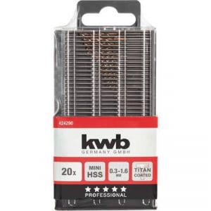 kwb 424290 Fém spirálfúró készlet 20 részes 1 db