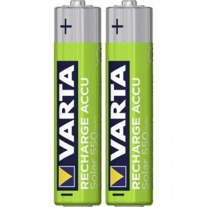 Mikroceruza akku AAA NiMH, 1,2V 550 mAh, 2 db, Varta Longlife HR3, HR03, UO100557, DC2400, DC2400B4N, LR03